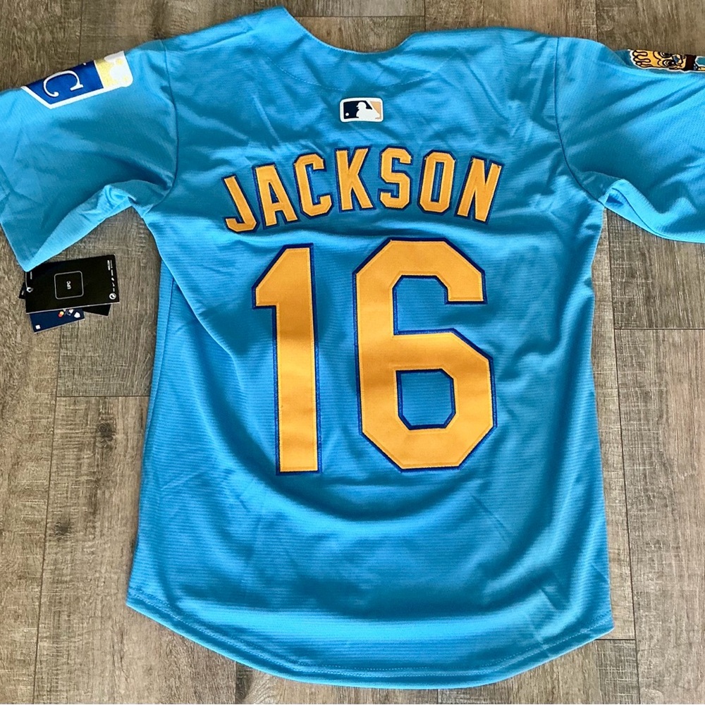 Nike Kansas City Royals Bo Jackson #16 Powder Blue Baseball Jersey